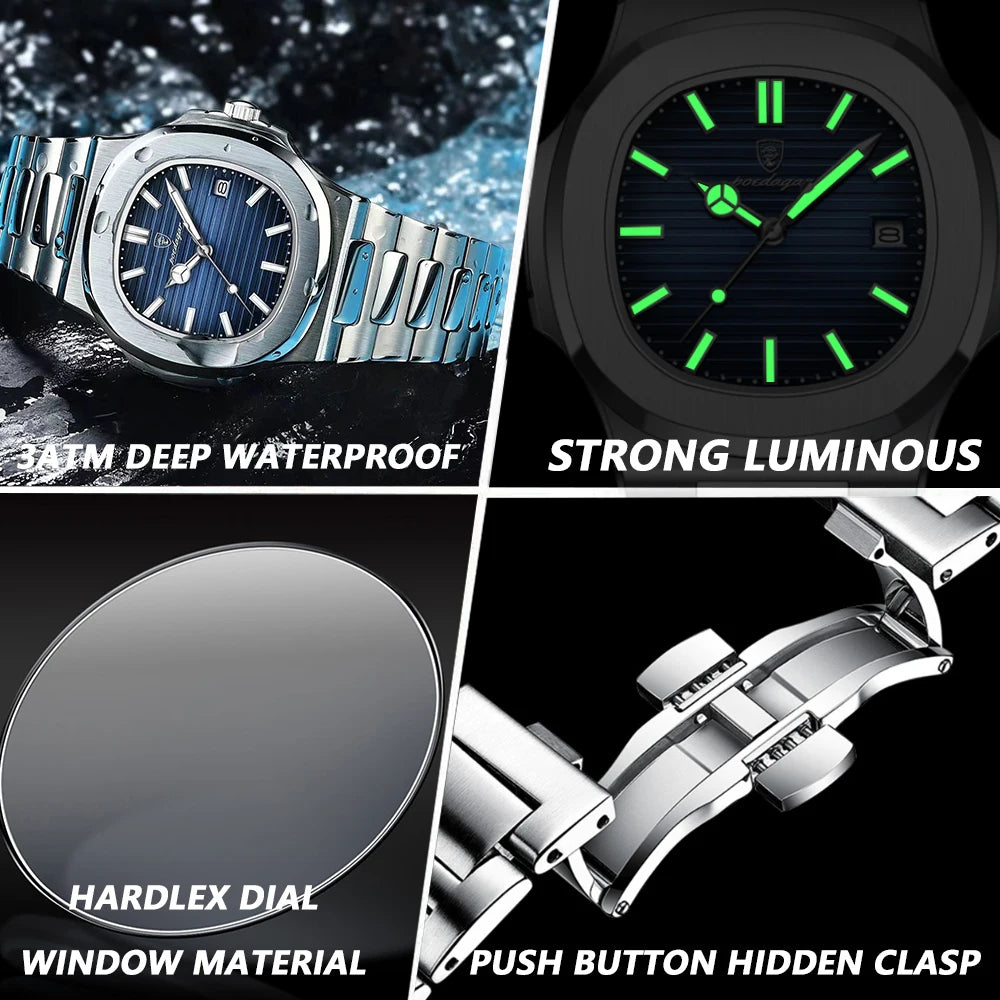 POEDAGAR Original Quartz Watch - Swefashionstore