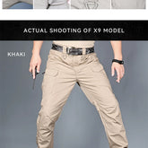 New Mens Tactical Pants Multiple Pocket Elasticity Military Urban Commuter Tacitcal Trousers Men Waterproof Cargo Pant 6XL - Swefashionstore