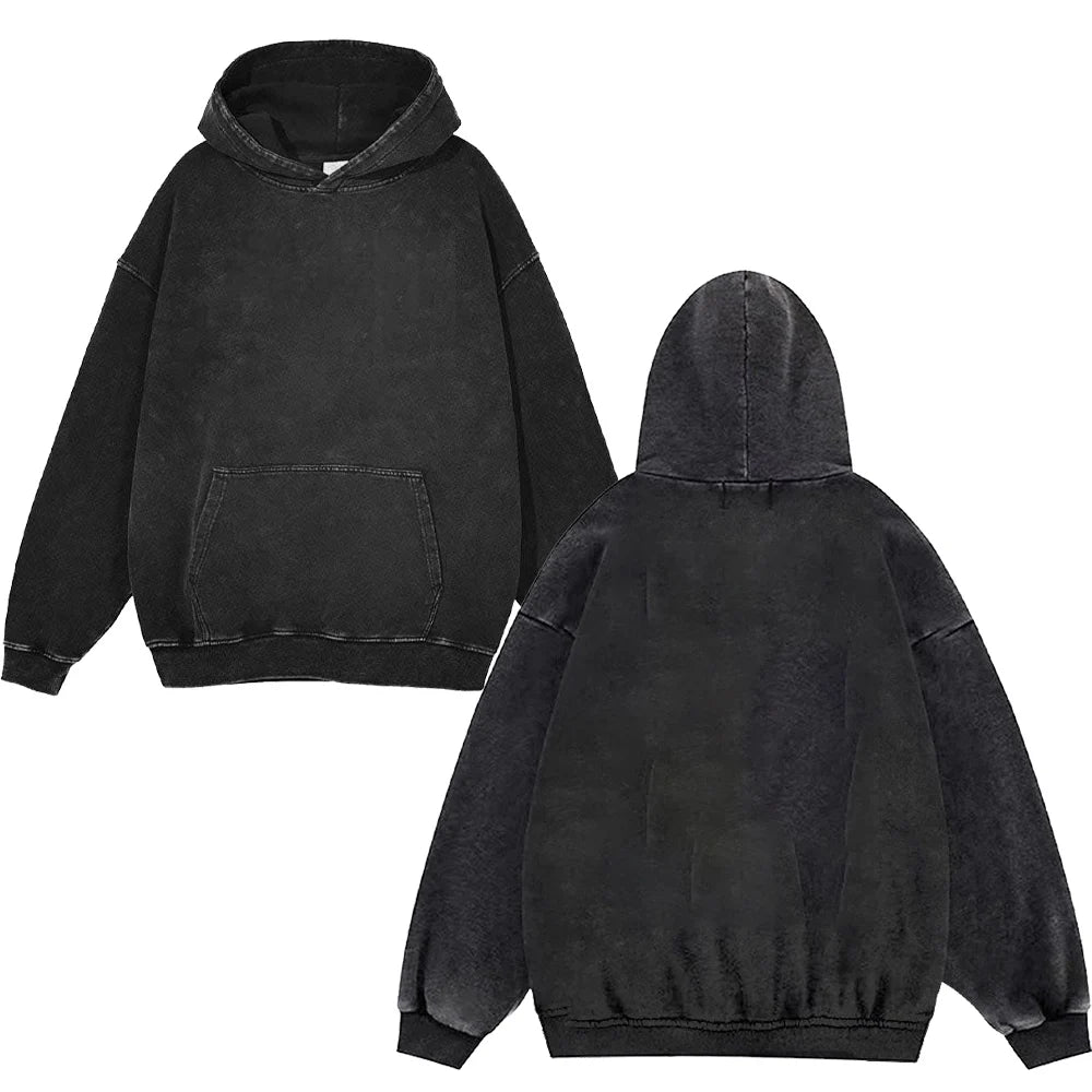 Anime Hoodies Guts Print Manga Sweatshirt Gothic Harajuku
