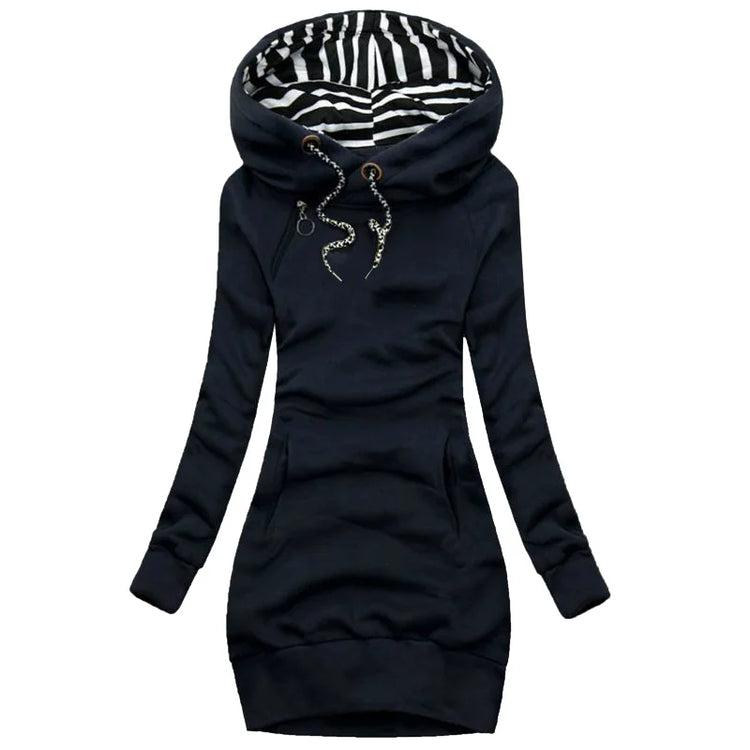 Zakhaev Women Slim Sweater Long Sleeve-Hoodie Dress - Swefashionstore