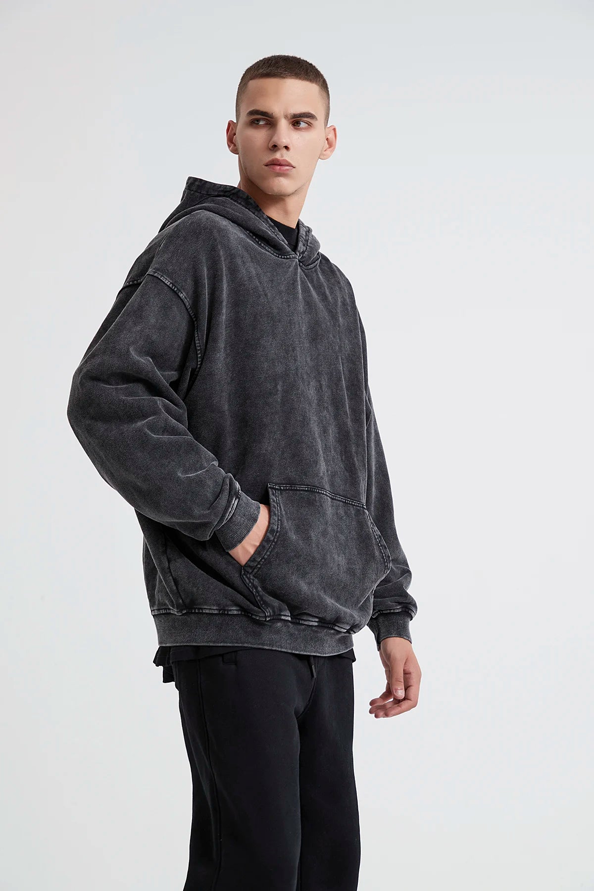 Anime Hoodies Guts Print Manga Sweatshirt Gothic Harajuku