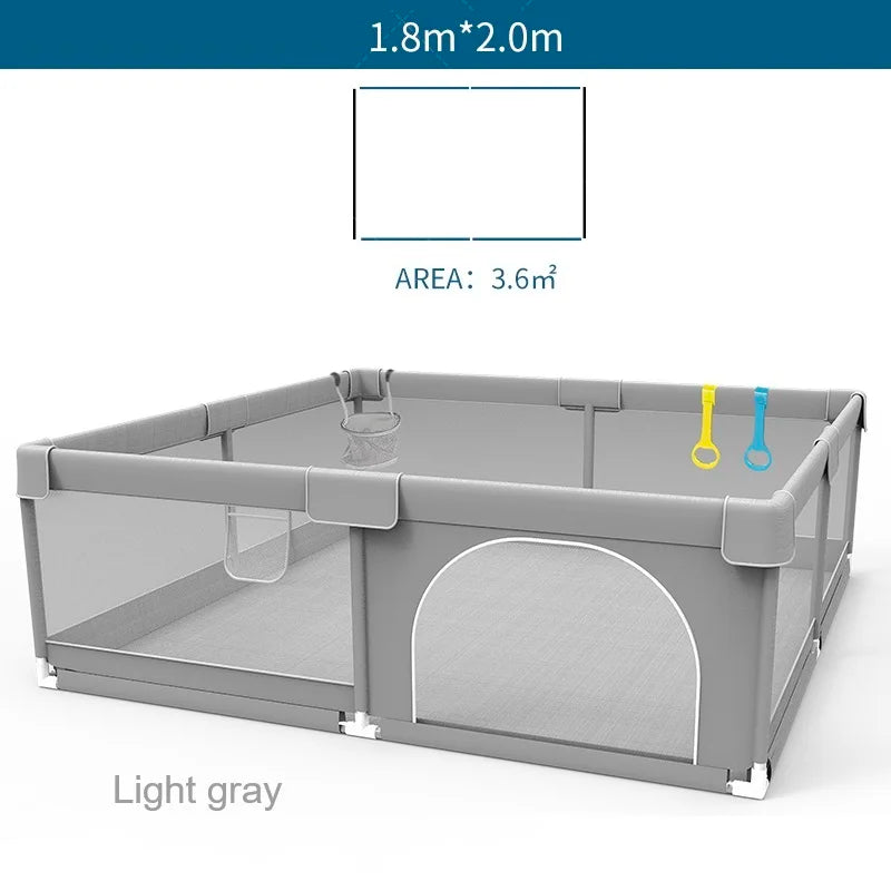 NEW Large Indoor Baby-Playground with PROTECTIVE Angle Activities FENCE for Baby