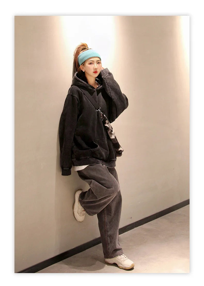 Anime Hoodies Guts Print Manga Sweatshirt Gothic Harajuku