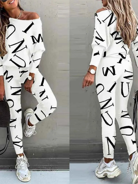 2-Piece Set of Sportswear Leggings Trousers for Casual Comfort and Active Lifestyle - Swefashionstore