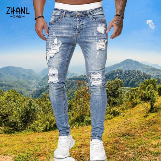 Zerrissene Jeans für Herren STREETWEAR