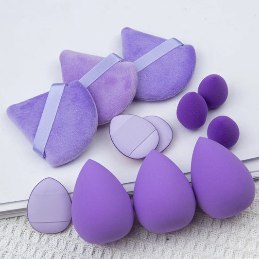 12pcs Small, medium and large combination set Makeup Puff