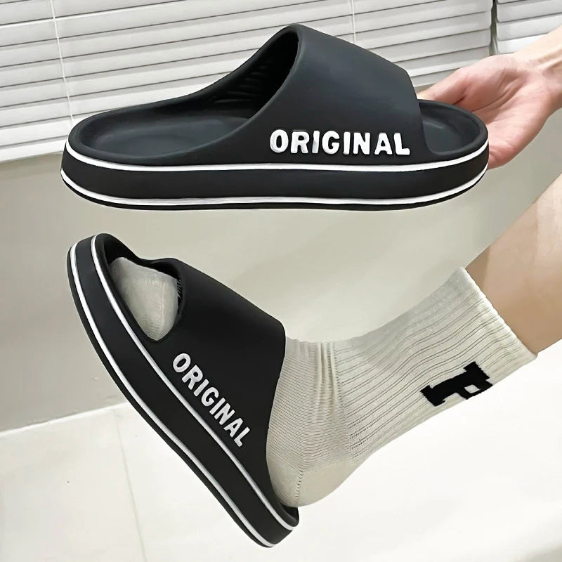 FESLISHOET Women Letter Slippers Sandals