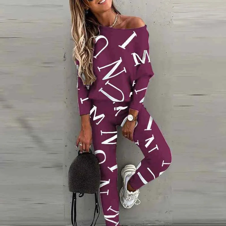 2-Piece Set of Sportswear Leggings Trousers for Casual Comfort and Active Lifestyle - Swefashionstore