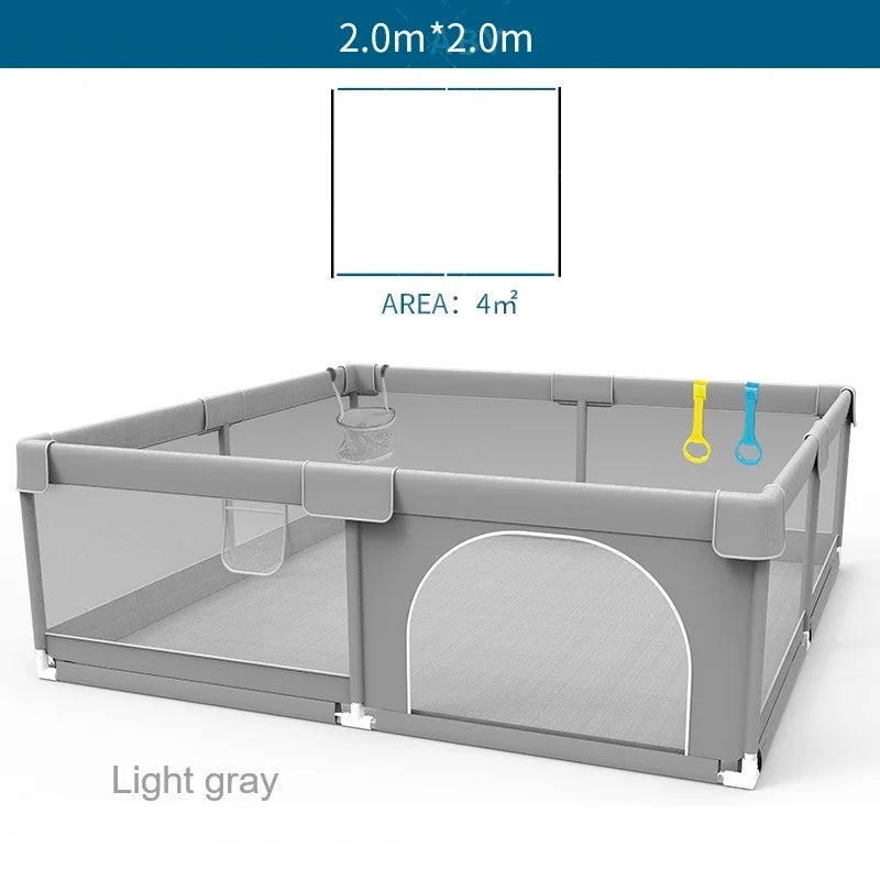 NEW Large Indoor Baby-Playground with PROTECTIVE Angle Activities FENCE for Baby