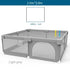 NEW Large Indoor Baby-Playground with PROTECTIVE Angle Activities FENCE for Baby - Swefashionstore