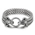 Stainless Steel Double Wolf Head Bracelet - Swefashionstore