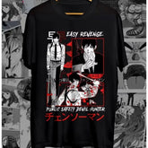 Trend Four Seasons 2025 Cosplay Unisex Aki Hayakawa T-Shirt Anime Manga Chainsaw Men&