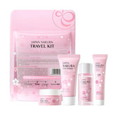 Sakura Skin Care Sets Facial Cleanser Face Face Toner Sunscreen Products Care Moisturizing Smoothing Nourishing - Swefashionstore