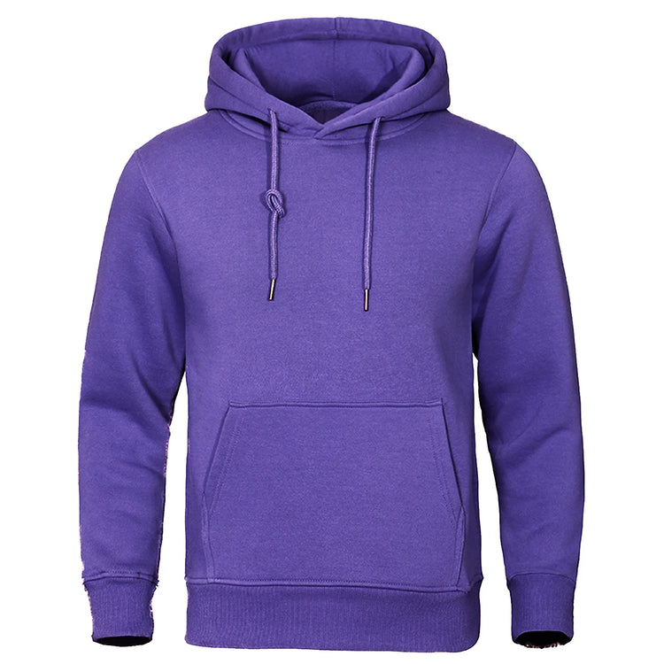 Men Hoodies Fleece Warm Sweatshirt - Swefashionstore