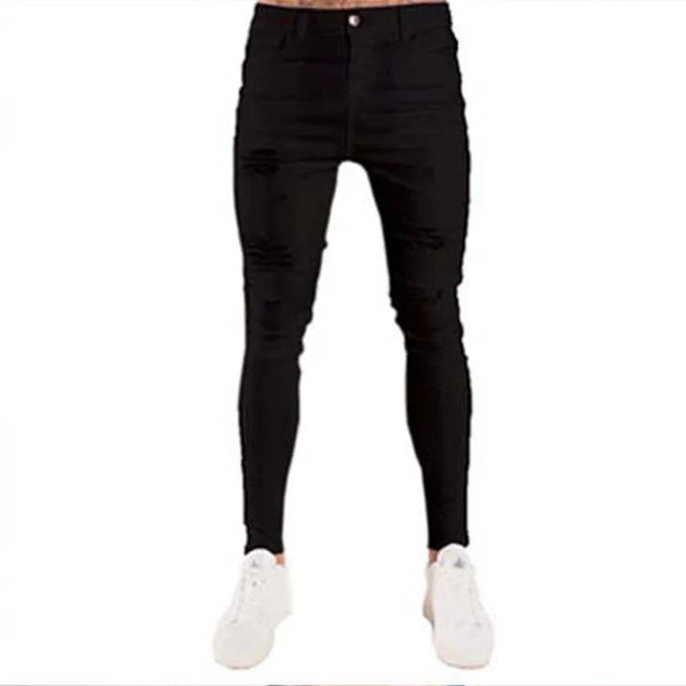 BESTSELLER White Embroidery Skinny RIPPED Jeans - Swefashionstore