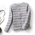 New European Women Spring Autumn Light Duck Down Fabric Lightweight Coat - Swefashionstore