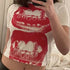 PUNK Y2K Short Sleeve Top GOTHIC Street T-shirt - Swefashionstore
