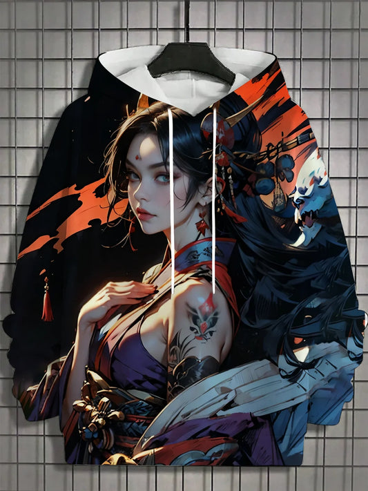 NEU Anime Fashion Bedruckte Designer Hoodies Lässige Sweatshirts