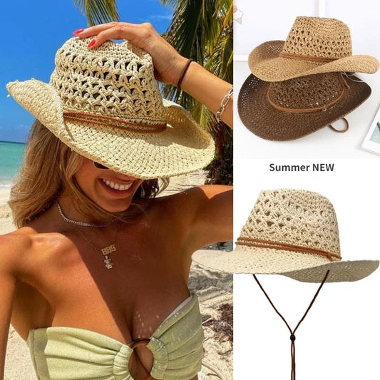 Western-Cowboy-Sonnenhut für Damen und Herren