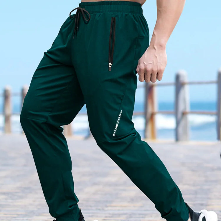 Summer Quick-drying Ice Silk Casual Elastic Pants - Swefashionstore