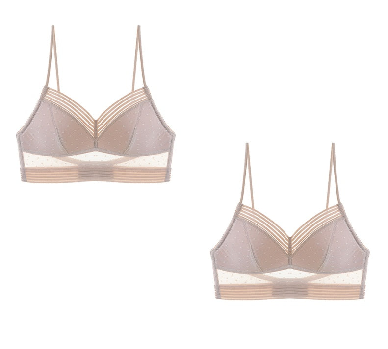 Backless Bra Invisible Bralette Thin Lace Underwear Push Up Brassiere Women - Swefashionstore