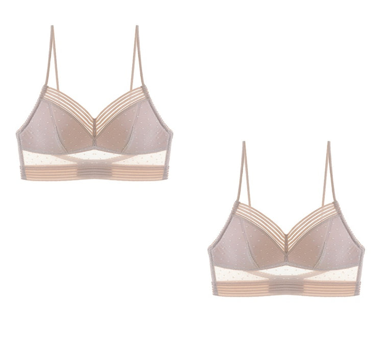 Backless Bra Invisible Bralette Thin Lace Underwear Push Up Brassiere Women - Swefashionstore