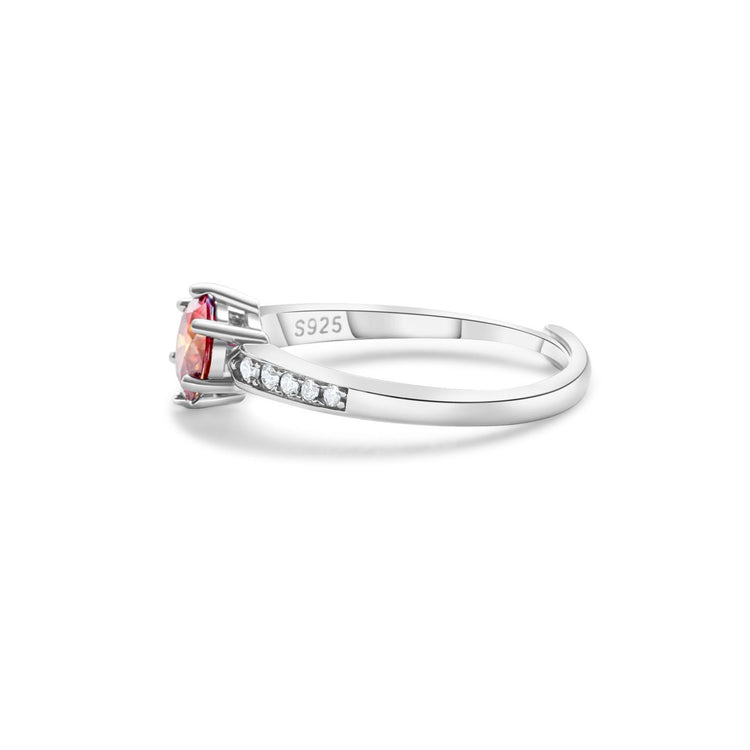 S925 Sterling Silver Moissanite Luxury Four-claw Couple Ring - Swefashionstore