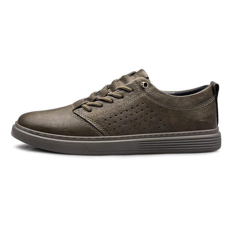 Casual Low-top Cowhide Surface Fashion Shoes - Swefashionstore