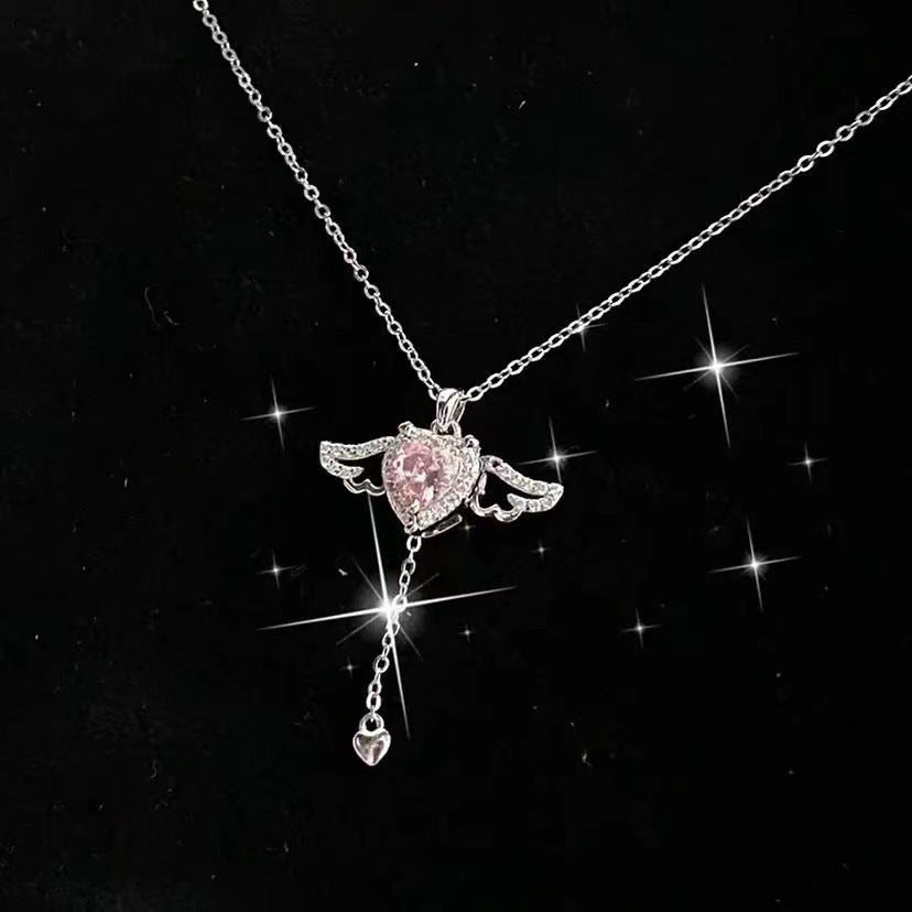 Necklace With Crystal Clavicle Chain - Swefashionstore