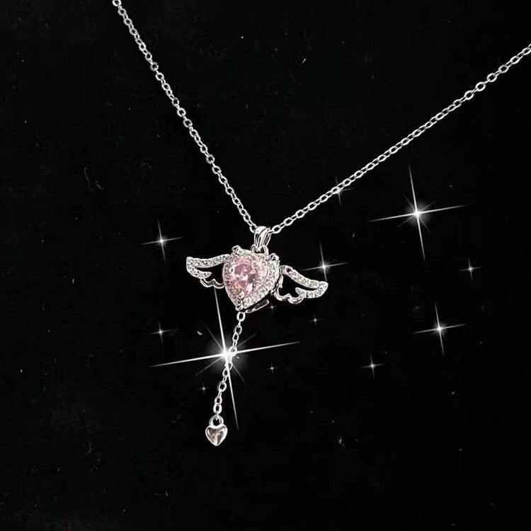 Necklace With Crystal Clavicle Chain - Swefashionstore