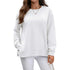 European And American Autumn And Winter Solid Color Long-sleeved Top Women - Swefashionstore
