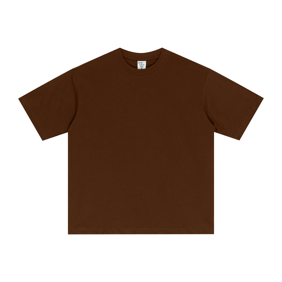 Street Long-staple Cotton Solid Color Short Sleeve