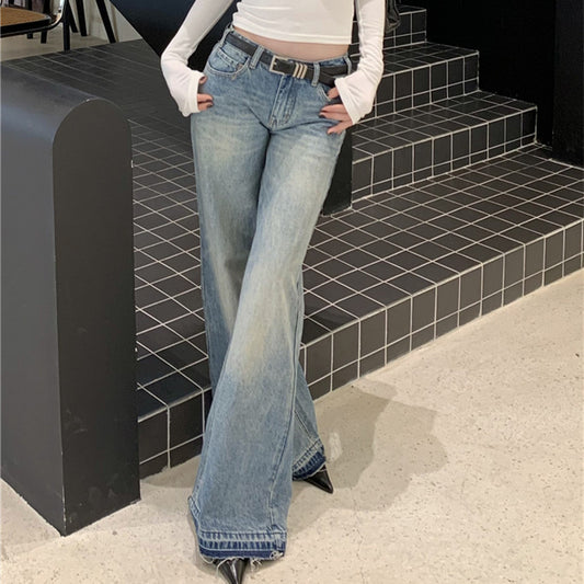 Fashion American Retro Casual Low-Waist Loose Jeans