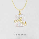 Unique Baroque Pearl Necklace for Couples - Lasting Love Pendant - Swefashionstore