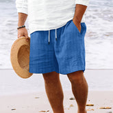 Stripe Print Shorts Summer Fashion Drawstring Sweatpants Casual Clothing For Men - Swefashionstore