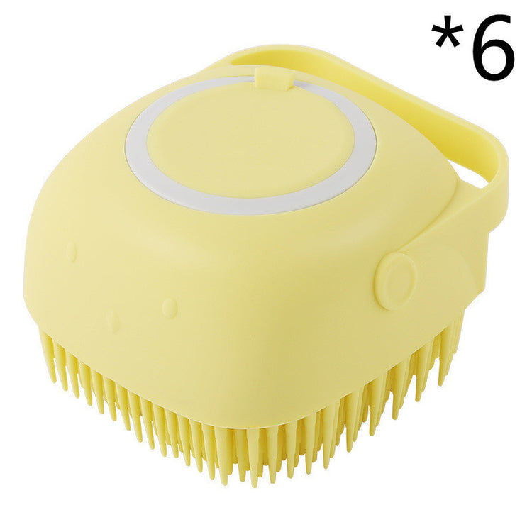 Silicone Dog Bath Massage Gloves Brush Pet Cat Bathroom Cleaning Tool Comb Brush For Dog Can Pour Shampoo Dog Grooming Supplies - Swefashionstore