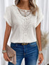 Summer Hollow Out Short-sleeved T-shirt - Swefashionstore