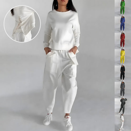Solid Color Fashion Sweatshirt Long Sleeve for Trendy Casual Looks - Swefashionstore