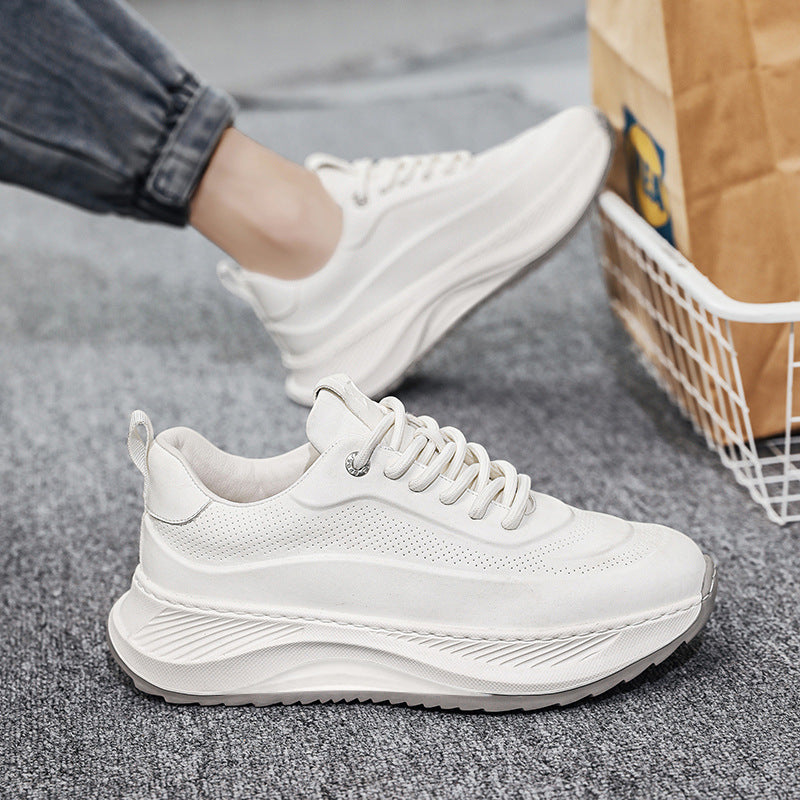 Herren Sportschuhe mit dicken Sohlen, lässig, atmungsaktiv