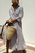 Striped Shirt Dress With Belt Fashion Half-sleeved For Women - Swefashionstore