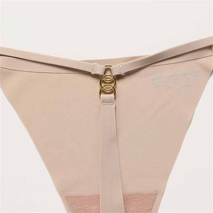 Seamless Thin Belt Buckle T-shaped Panties T-string For Women Underwear - Swefashionstore