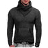 Fashion Slim Fit Knit Coat with High Neck and Pockets
