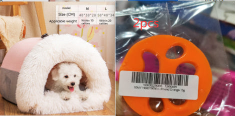 New Splice Portable Pet Nest Portable Autumn And Winter Warm Dog Nest Moisture-proof Long Fur Cat Nest Cross Border Pet Nest - Swefashionstore