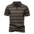 SUMMER Striped Lapel Men&