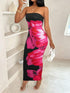 Long Dress Summer Sexy Pint Party Beach Dresses Women&