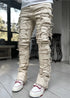 Long Tight Fit Stacked Jeans For Mens Clothing - Swefashionstore