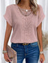 Summer Hollow Out Short-sleeved T-shirt - Swefashionstore