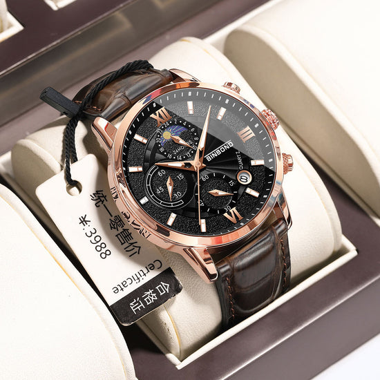 Simple Multifunctional Chronograph Waterproof Quartz Watch - Swefashionstore