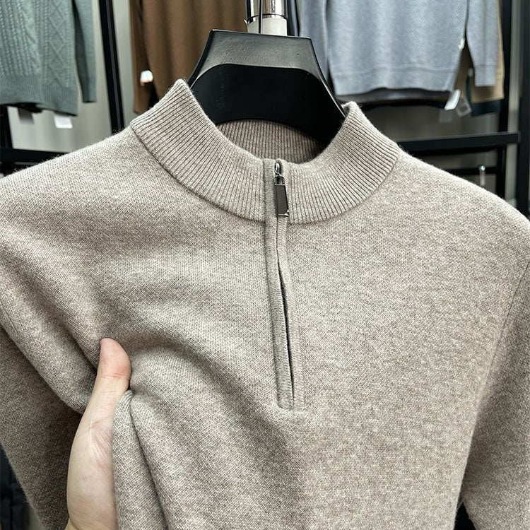 Casual Half Zipper Thermal Knitwear Coat - Swefashionstore