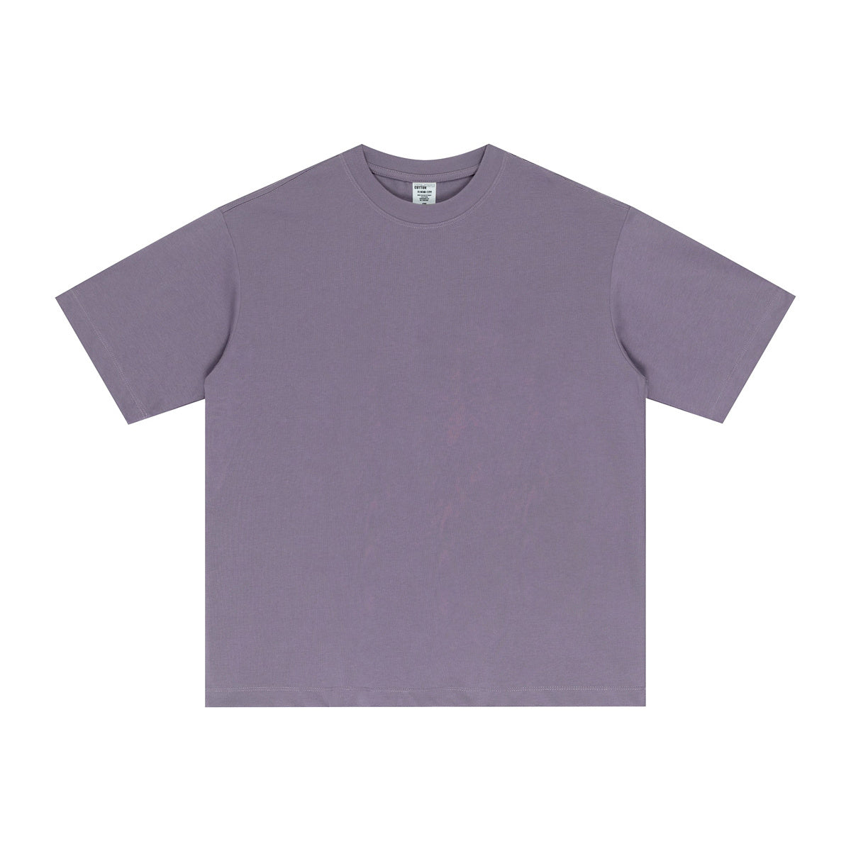 Street Long-staple Cotton Solid Color Short Sleeve